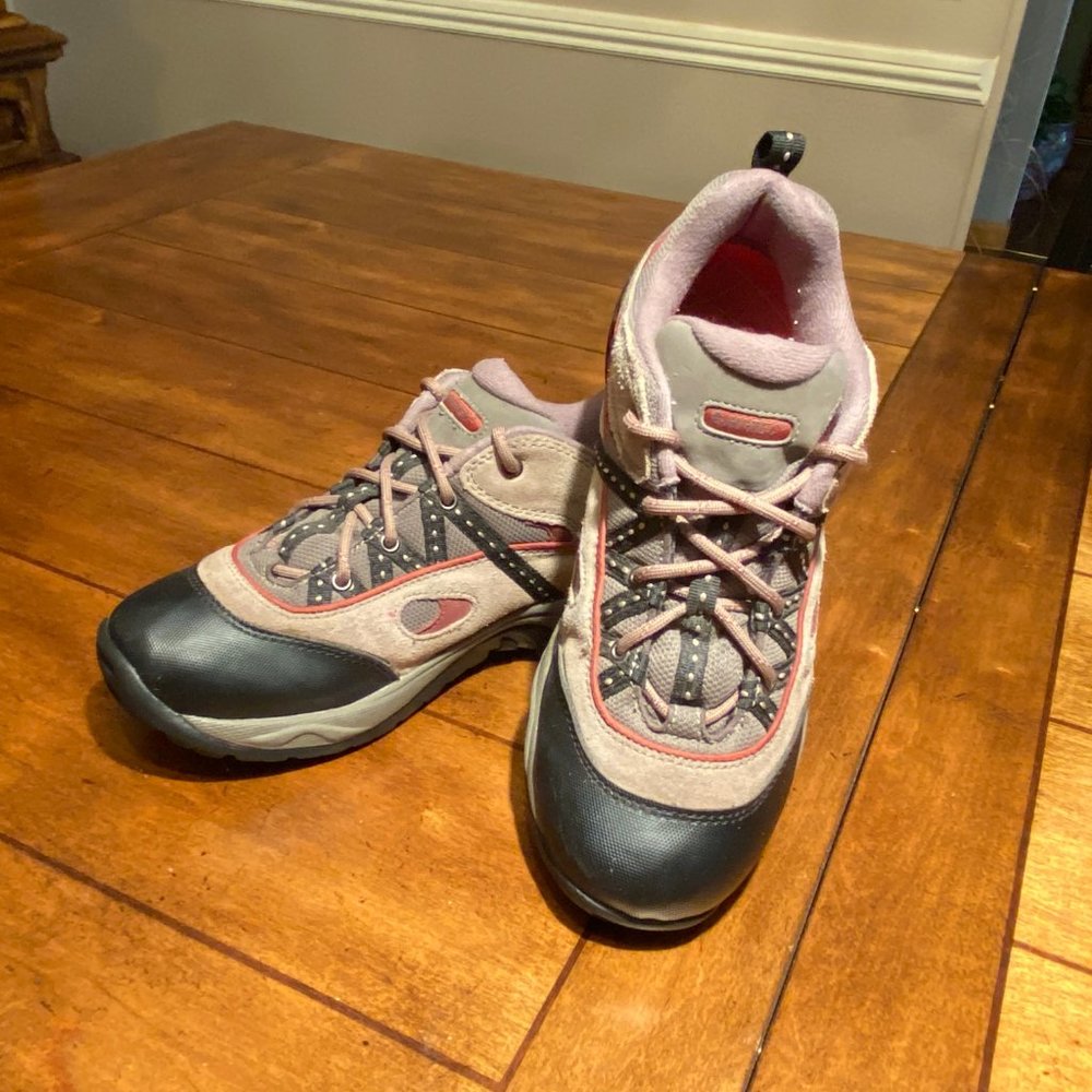 HI TECH VANTAGE SAHARA Tan Trail Hiking Shoes Men's Sz 6 - Women's 7 1/2 Leather